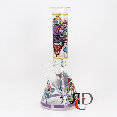 WATER PIPE GLOW IN DARK BEAKER WP1282 1CT